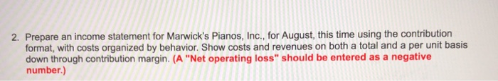 Solved Marwick S Pianos Inc Purchases Pianos From A Large Chegg Com