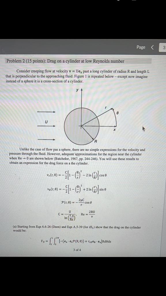 Solved For (a), The Following Relationships May Be Helpful: | Chegg.com