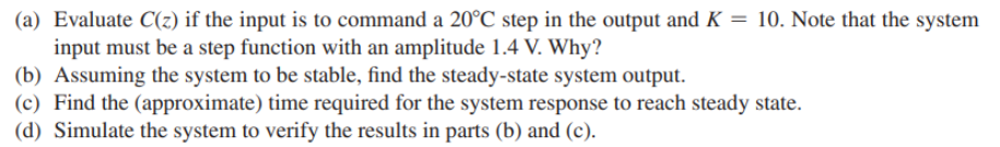 Solved 6.2-7. The block diagram of a control system of a | Chegg.com