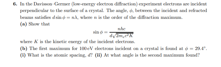 electron diffraction experiment of davisson and germer