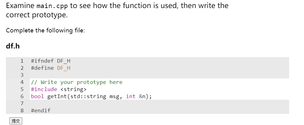 Solved Examine main.cpp to see how the function is used, | Chegg.com