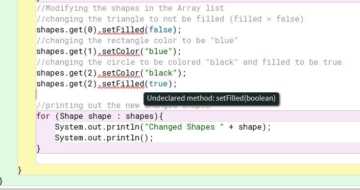 Solved I need help solving this error please, code is below. | Chegg.com