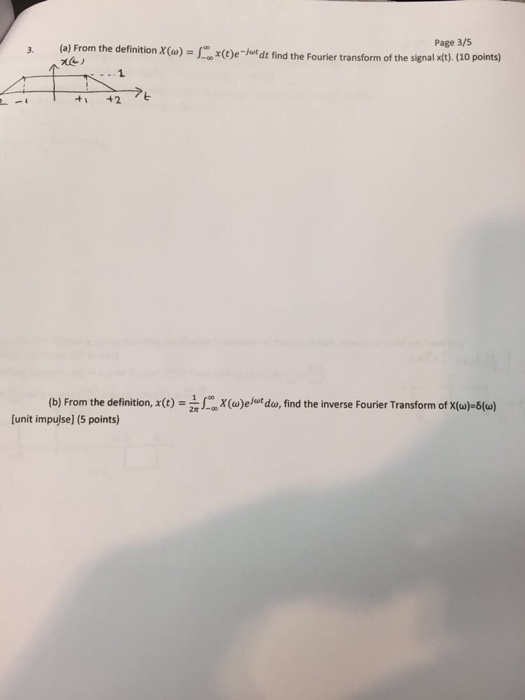 Solved: Final Exam, ECE 302, Fall 2017 Name: ID: Page 1/ N... | Chegg.com