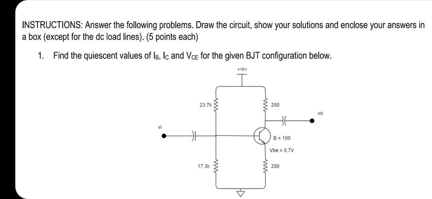 Solved INSTRUCTIONS: Answer the following problems. Draw the | Chegg.com
