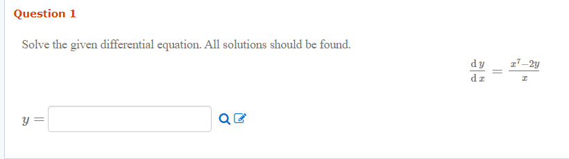 Solved Question 1 Solve The Given Differential Equation. All | Chegg ...