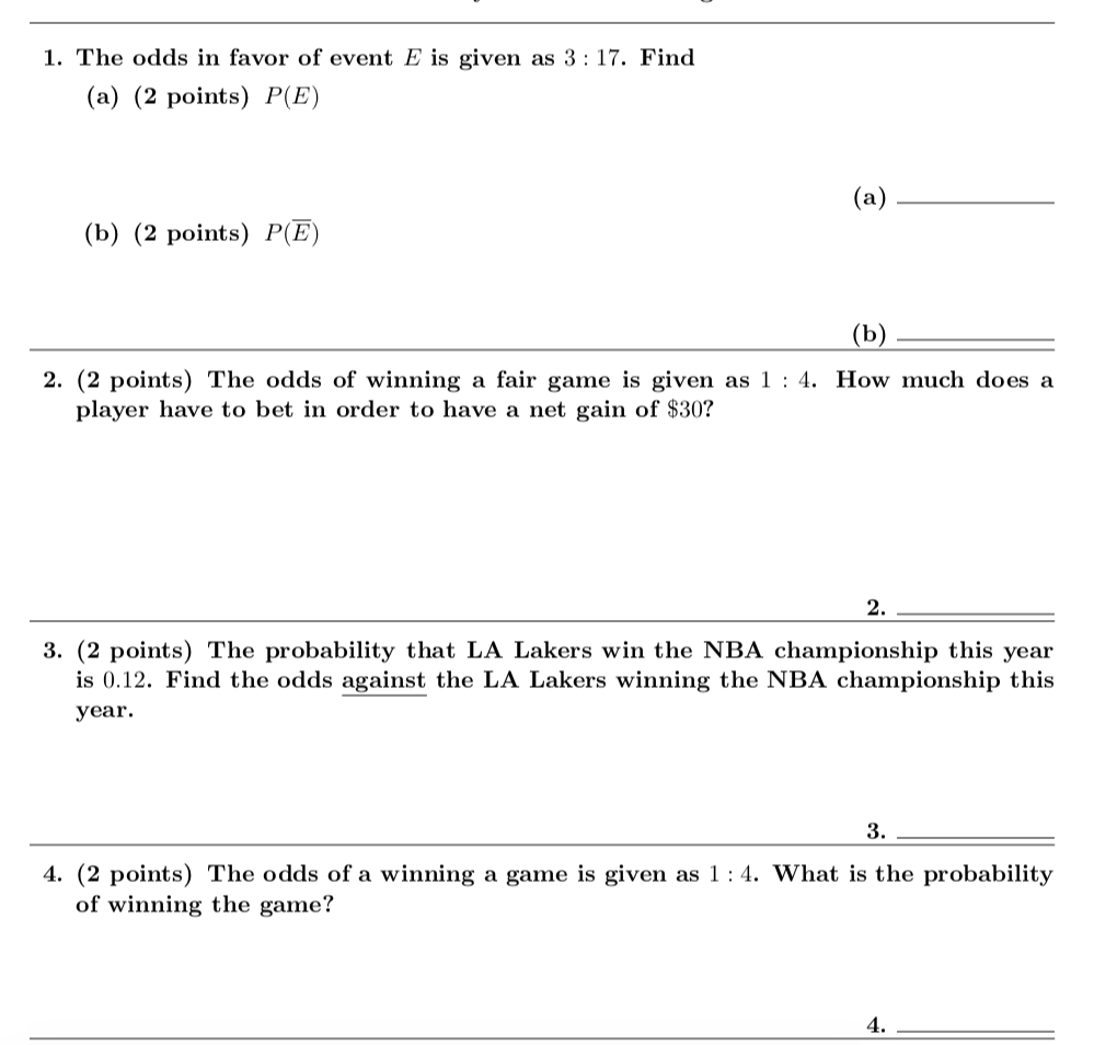 solved-1-the-odds-in-favor-of-event-e-is-given-as-3-17-chegg