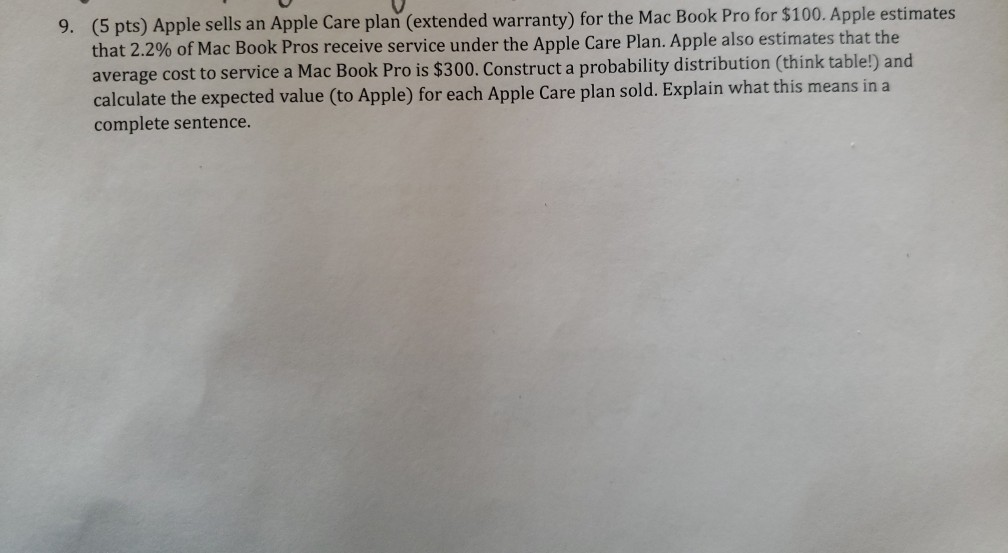 applecare cost macbook pro