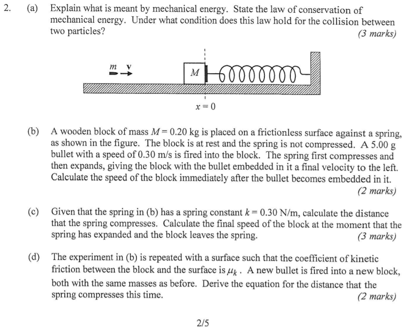 Equation For Mechanical Energy Of A Spring Diy Projects