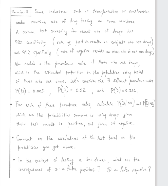 Solved Exercise 8 ﻿Some industrie such as trensfortation or