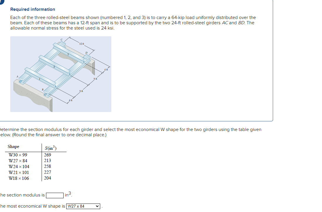 Solved Required Information Each Of The Three Rolled-steel | Chegg.com