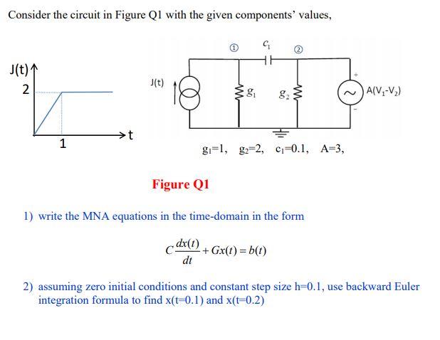Solved Consider The Circuit In Figure Ql With The Given C Chegg Com