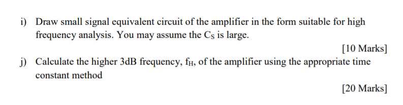 Solved Consider the amplifier circuit shown in Figure 1, | Chegg.com