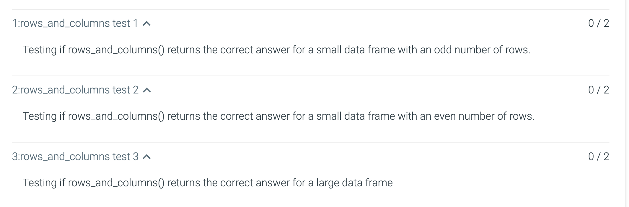 Solved - Write a function named rows_and_columns that takes | Chegg.com