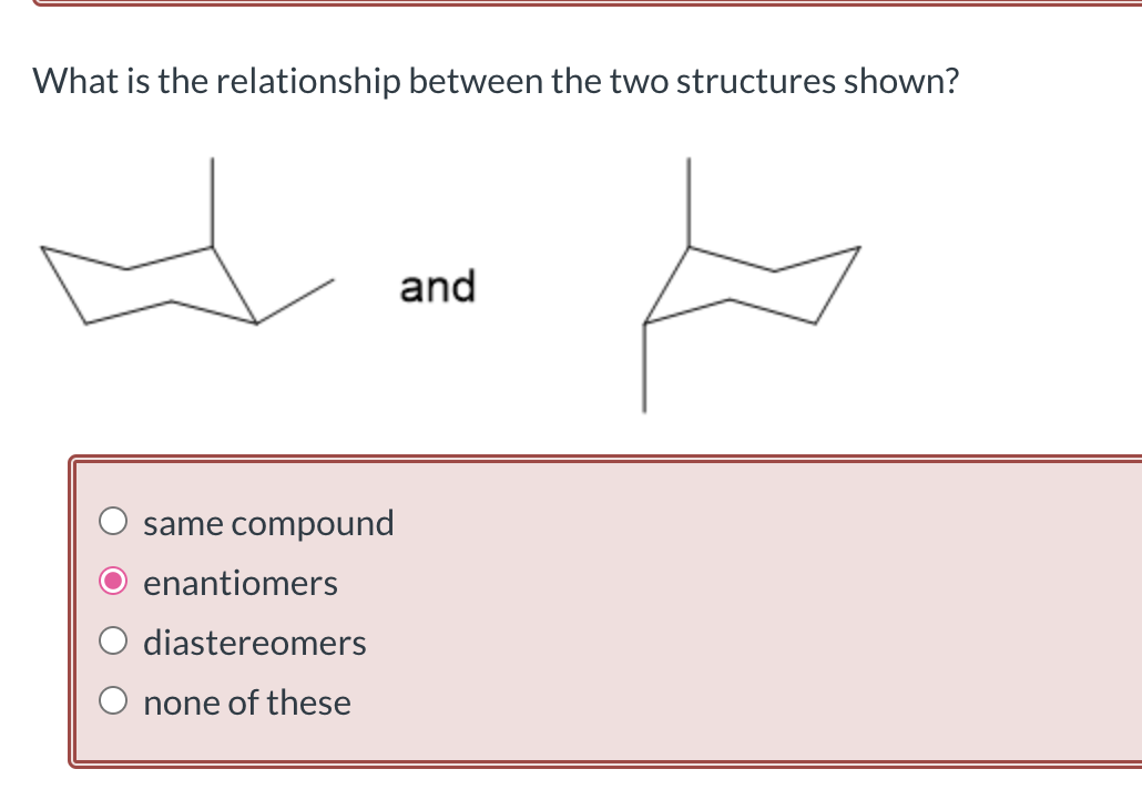 Solved What is the relationship between the two structures | Chegg.com