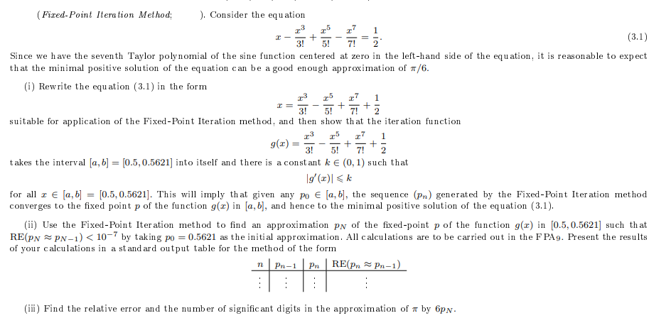 Solved + 1 = + + 23 1 (Fixed-Point Iteration Method; ). | Chegg.com