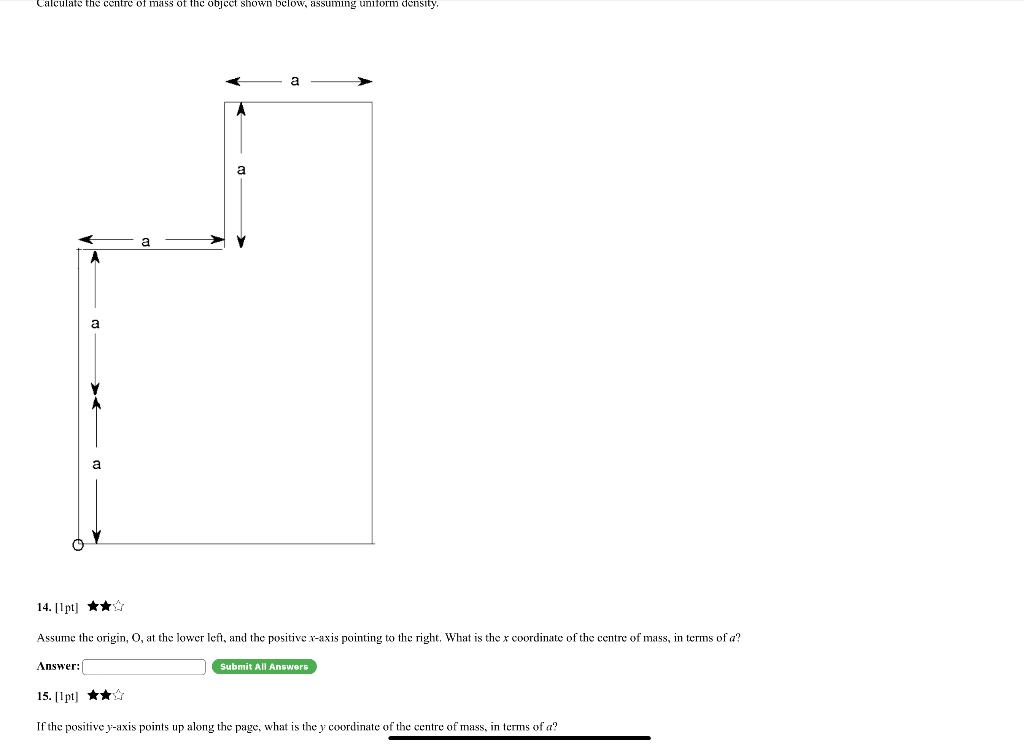 solved-calculate-the-centre-of-mass-of-the-object-shown-chegg