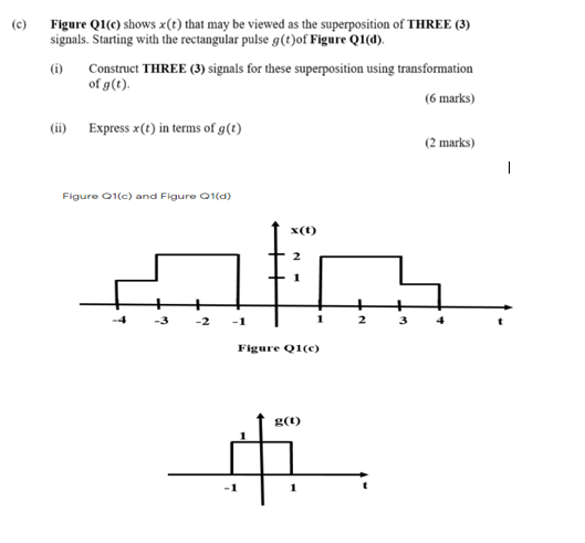 C Figure Q1 C Shows X T That May Be Viewed As Chegg Com