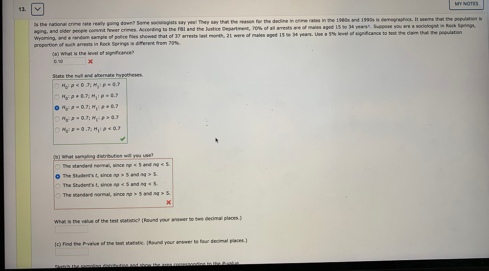 Solved MY NOTES Is The National Crime Rate Really Going Chegg