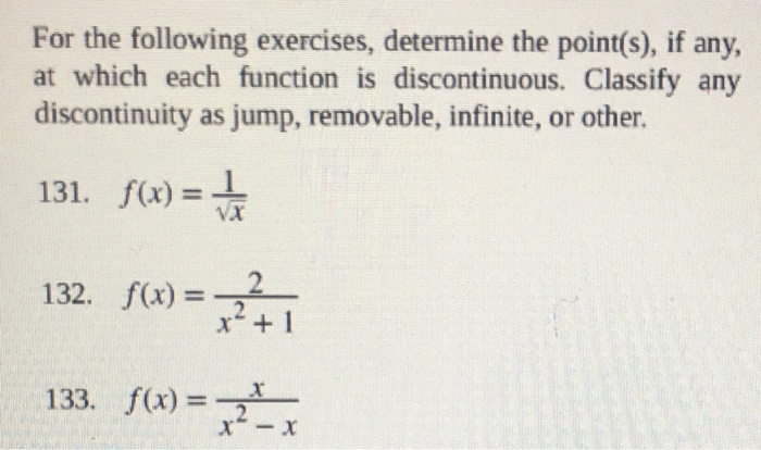 Solved For the following exercises, determine the point(s), | Chegg.com