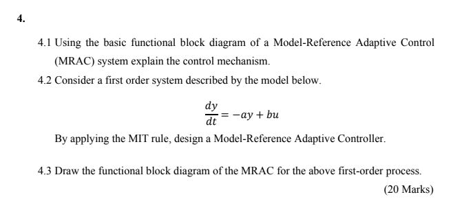 Solved 4.1 Using the basic functional block diagram of a | Chegg.com