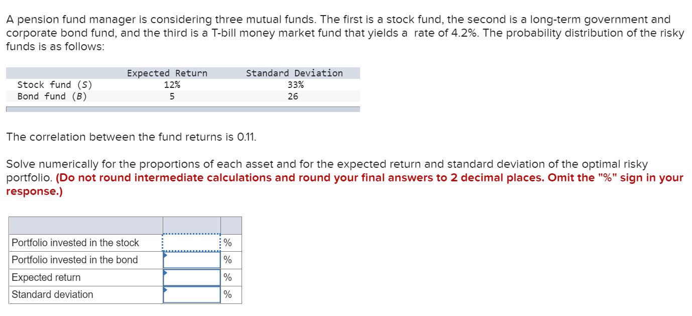 solved-a-pension-fund-manager-is-considering-three-mutual-chegg