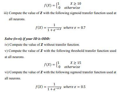 Consider The Following Neural Network Shown In Fig Chegg Com