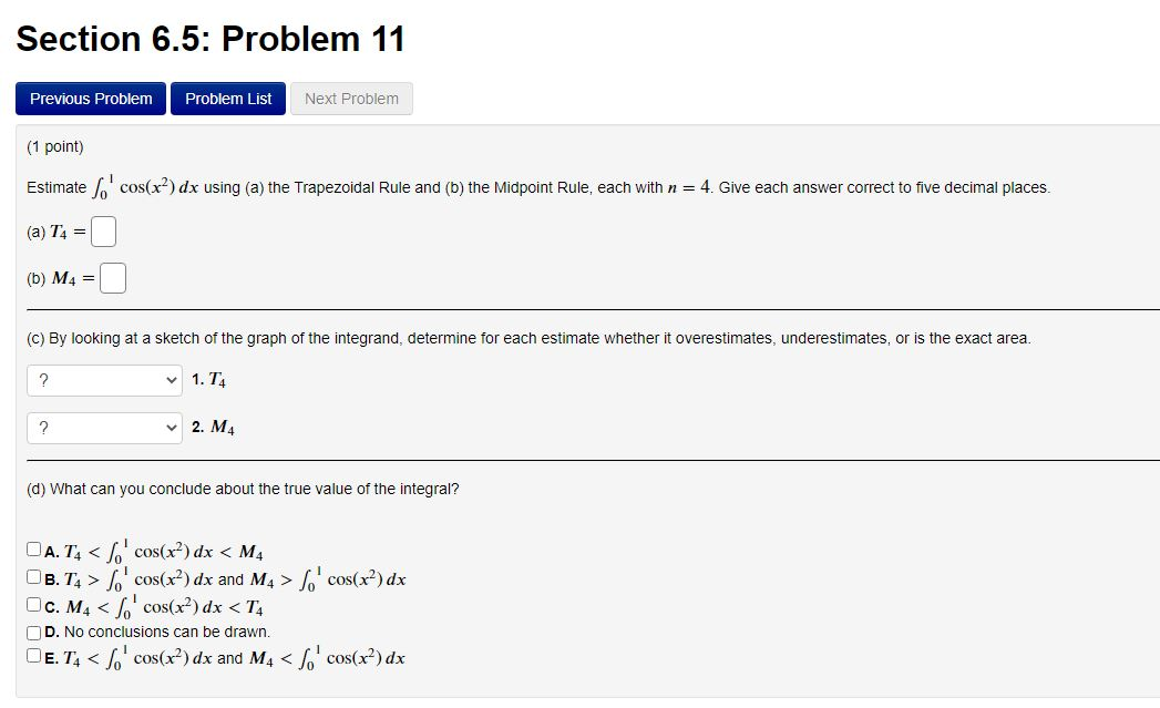 Solved Section 6.5: Problem 11 Previous Problem Problem List | Chegg.com