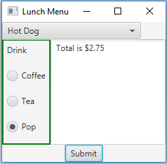 Solved Lab #7 Write a GUI program as shown below. The | Chegg.com