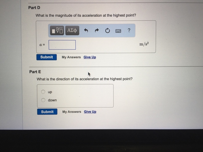 Solved Exercise 2 46 Part A An Egg Is Thrown Nearly Chegg