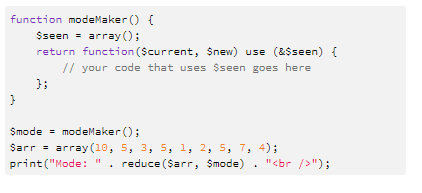 Solved USE PHP Write a function modeMaker() that forms a | Chegg.com