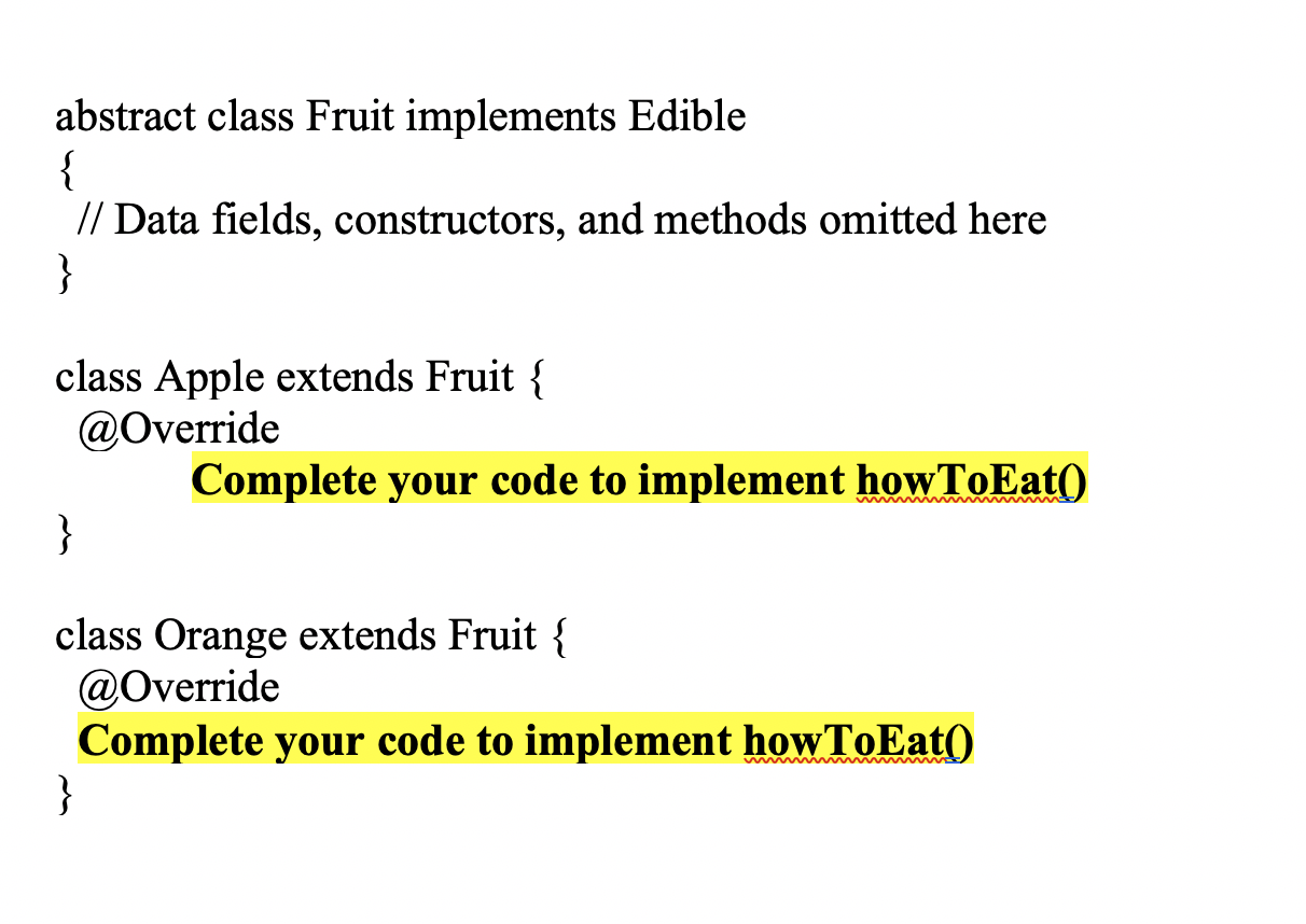 Solved Task 1: Complete the program below that implement the | Chegg.com