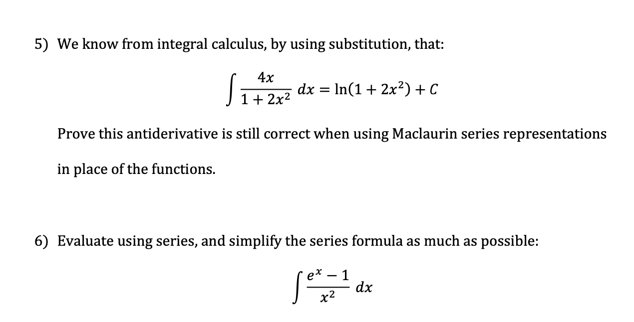 Solved 5) We Know From Integral Calculus, By Using | Chegg.com