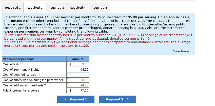 Solved 1. Calculate the incremental revenue per member, per | Chegg.com