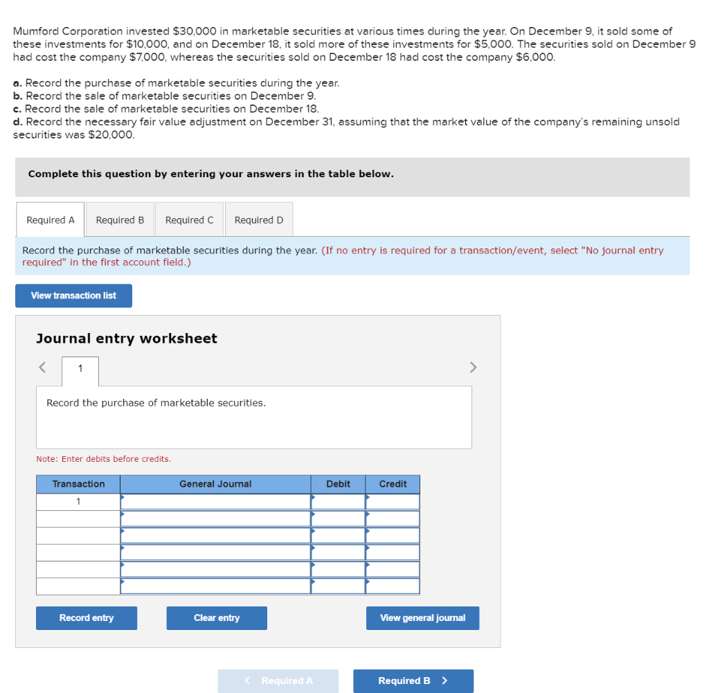 solved-mumford-corporation-invested-30-000-in-marketable-chegg