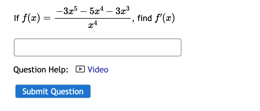 Solved F X X4−3x5−5x4−3x3