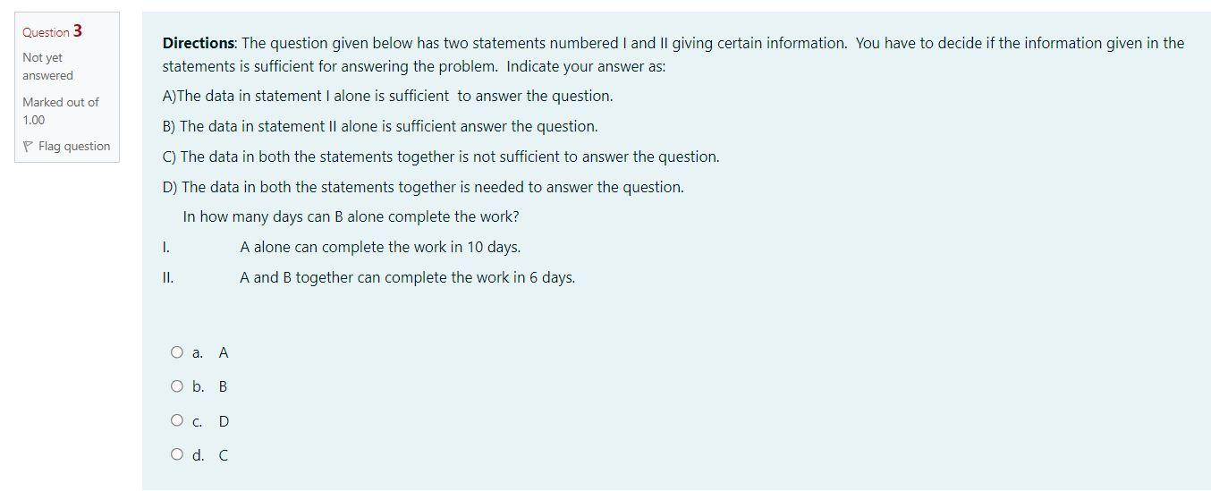 Solved Question 3 Not Yet Answered Marked Out Of 1 00 Flag