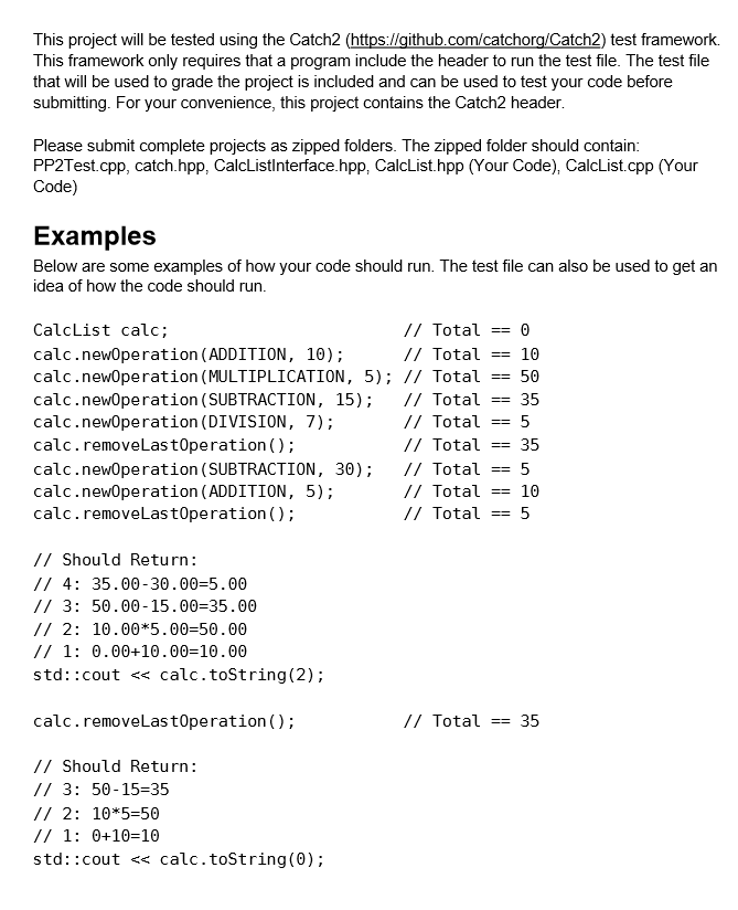 Solved Instructions For Programming Project 2, the student | Chegg.com