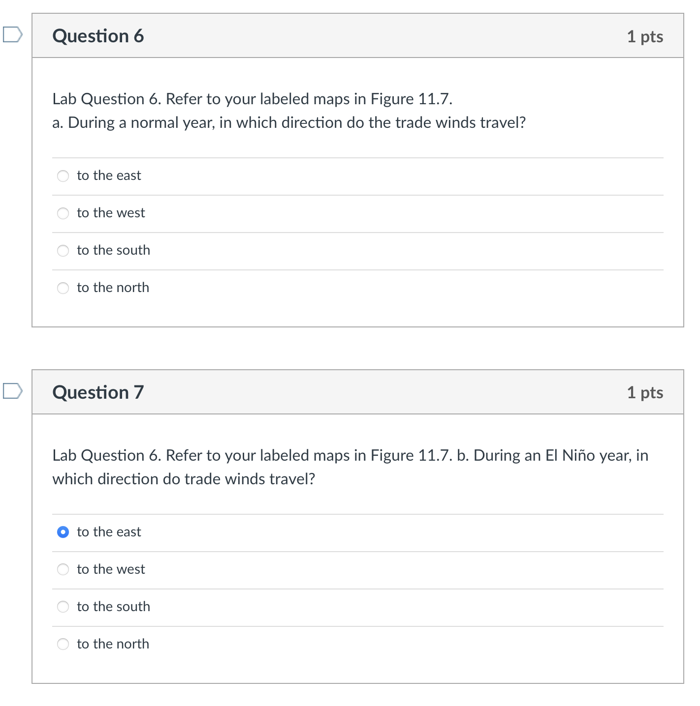 Solved Lab Question 6. Refer to your labeled maps in Figure | Chegg.com