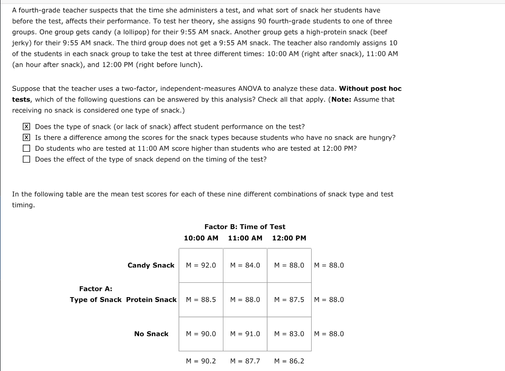 Solved A fourthgrade teacher suspects that the time she