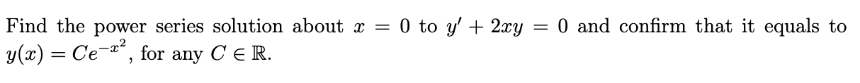 Solved = = O and confirm that it equals to Find the power | Chegg.com