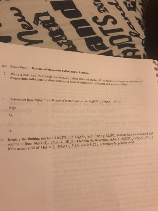 write a hypothesis for the dissolution of magnesium sulphate