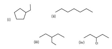 Solved For Structure (i), how many carbons are in the | Chegg.com