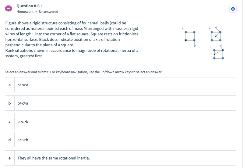 Solved Question 8.6.1 Homework. Unanswered Figure shows a | Chegg.com
