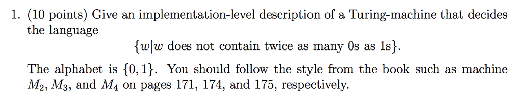 Solved 1. (10 Points) Give An Implementation-level | Chegg.com