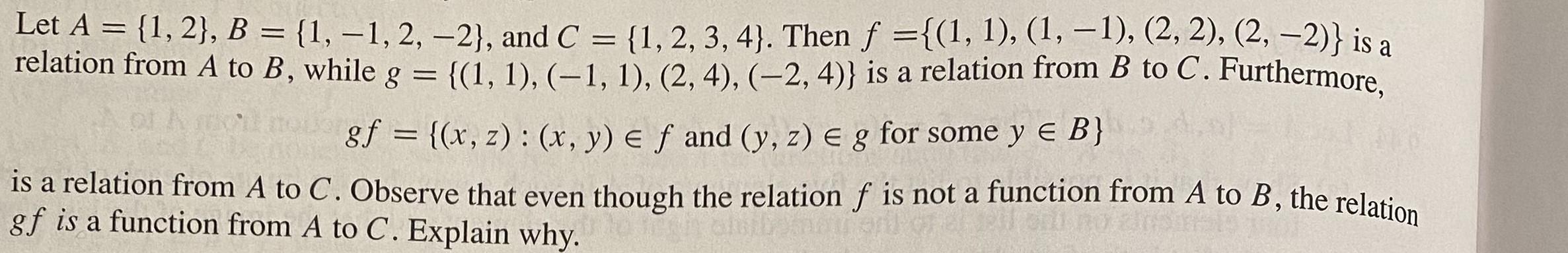 Solved Let A={1,2},B={1,−1,2,−2}, And C={1,2,3,4}. Then | Chegg.com