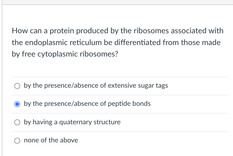 [Solved] How can a protein produced by the ribosomes asso