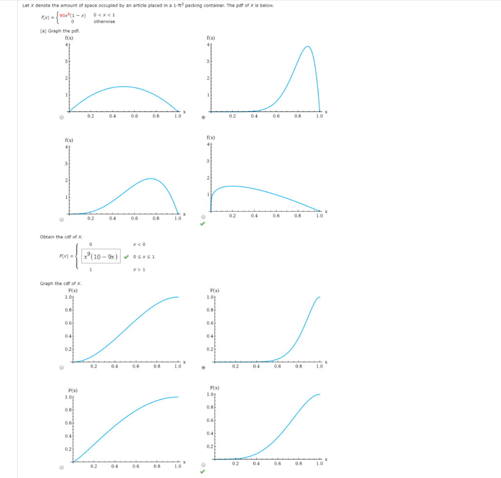 Solved Let x denote the amount of space occupied by an | Chegg.com