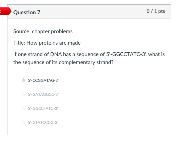 Solved Question 7 0 / 1 pts Source: chapter problems Title: | Chegg.com