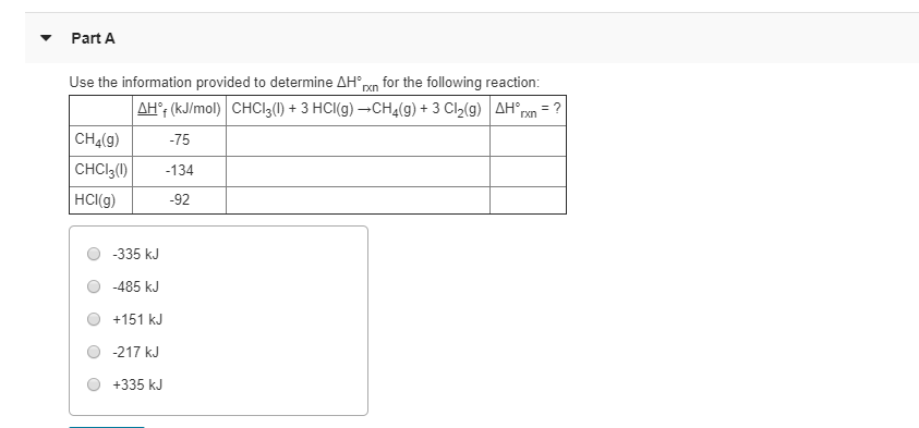 Solved Part A Use The Information Provided To Determine Ahxn Chegg Solved Part A Use The Information Provided To Determine Ahxn Chegg