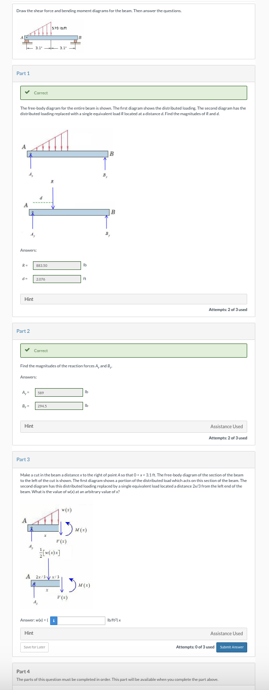 Solved Draw the shear force and bending moment diagrams for | Chegg.com